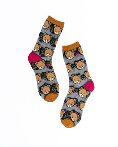 sock candy black sheers sock bundle happy cute style socks