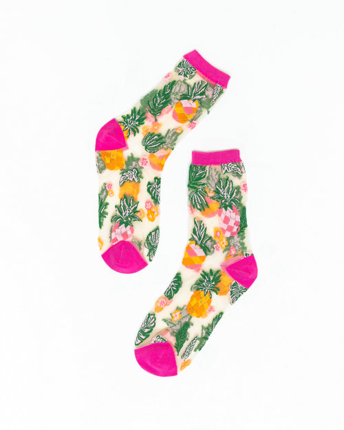 Sock Candy pineapple socks womens fashion fruit sock